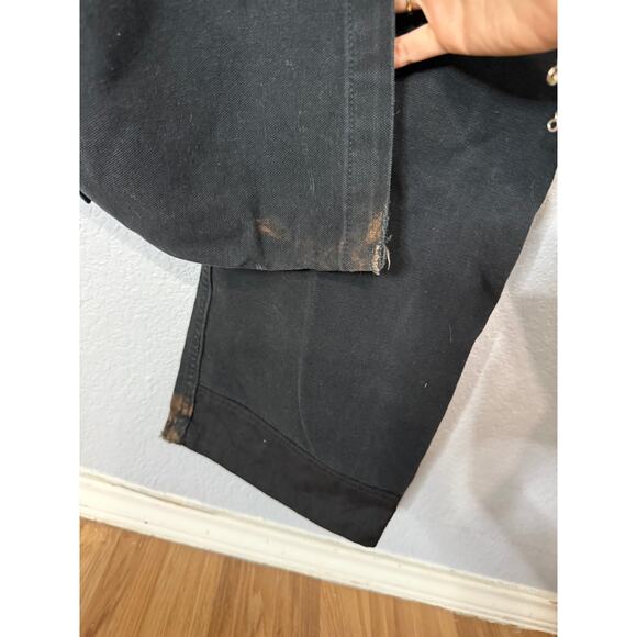 Carhartt Duck Bib Overalls Black Size Small - Picture 9 of 9